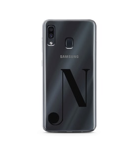 Samsung A30 Harf Tasarımlı Telefon Kılıfı N-Harfi 