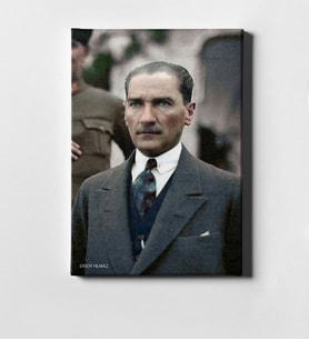 BK Gift Kişiye Özel Atatürk Kanvas Tablo 50x70cm 10