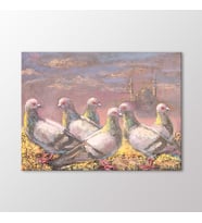 Arty Tablo Güvercinler Tablo (Karışık)