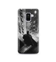 Batman Tasarım Süper Şeffaf Silikon Telefon Kılıfı Samsung A8 (2018)  