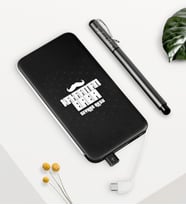 BK Gift Kişiye Özel Kahraman Baba Siyah 5000 mAh Powerbank ve Kalem Seti (Model 1)