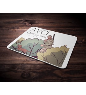 Kişiye Özel Avcı Tasarımlı Mouse Pad (Renksiz)