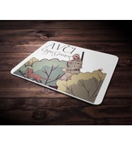 Kişiye Özel Avcı Tasarımlı Mouse Pad (Renksiz)