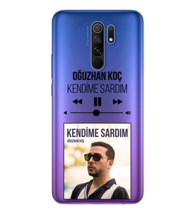 Oğuzhan Koç Mp3 Tasarımlı Süper Şeffaf Silikon Telefon Kılıfı Xiomai Redmi 9