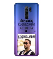 Oğuzhan Koç Mp3 Tasarımlı Süper Şeffaf Silikon Telefon Kılıfı Xiomai Redmi 9