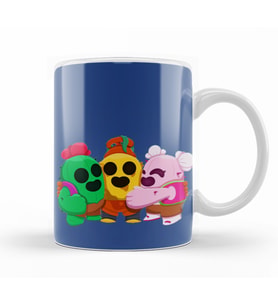 Spike Family Brawl Stars  Kupa Bardak Porselen