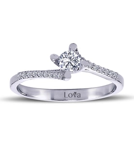 Lova Toplam 0,38 Karat Pırlanta Tektaş Yüzük - 1070061