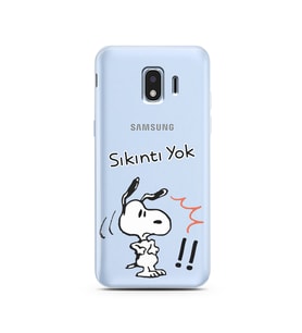 Snoopy Tasarımlı Süper Şeffaf Silikon Telefon Kılıfı Samsung J2 Pro (2018)