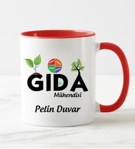 Gıda Mühendisi Kupa Bardağı Kırmızı