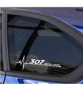 Peugeot 307 Napız Kalp Kelebek Cam için Sticker Yapıştırma