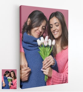 8 Mart Kadınlar Günü Hediyesi Kişiye Özel Resimli Kanvas Tablo 20x30