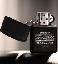 BK Gift Kişiye Özel Mesleki Tekstil Mühendisi Benzinli Siyah Metal Çakmak  1
