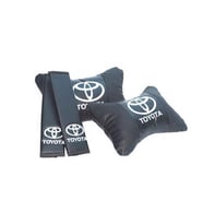 Toyota Yaris Koltuk başlığı uyumlu ortopedik yastık takımı ve kemer koruyucu kılıf - hediyelik set - Araca özel