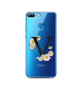 Papatya Harf Tasarım Süper Şeffaf Silikon Telefon Kılıfı Huawei Honor 9 Lite V-H