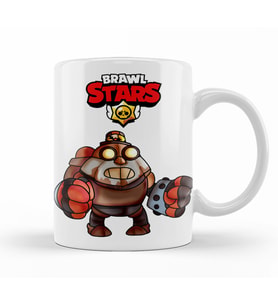 Brawl  Stars  Mecha  Spike   Kupa Bardak Porselen