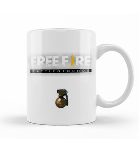 Free Fire  Granade Kupa Bardak Porselen