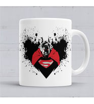 Batman Superman Angry Kupa Bardak Porselen