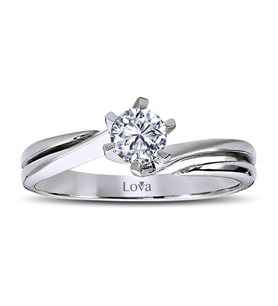 Lova F Renk 0,35 Karat Pırlanta Tektaş Yüzük - 1030111
