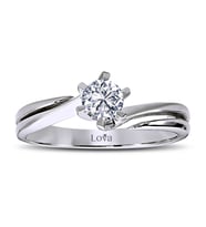 Lova F Renk 0,35 Karat Pırlanta Tektaş Yüzük - 1030111