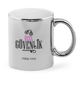 BK Gift Kişiye Özel Mesleki Özel Güvenlik Krom Kupa Bardak  2