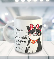 Meow Bende Bu Güzellik Varken İşin Zor Temalı Kupa Bardak 81521