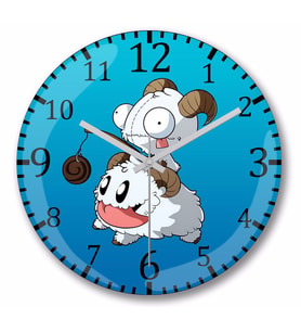 League Of Legends Feed Poro Duvar Saati Bombeli Gercek Cam