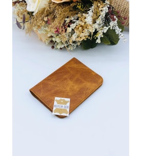 Mevsim Deri ® Kişiye Özel El Yapımı Hakiki Deri Kartlık/ Cüzdan (Camel)