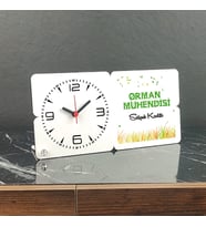 Orman Müühendisi Ahşap Masa Saati