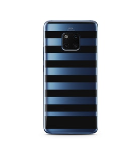 Çizgi Tasarımlı Süper Şeffaf Silikon Telefon Kılıfı Huawei Mate 20 Pro