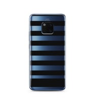 Çizgi Tasarımlı Süper Şeffaf Silikon Telefon Kılıfı Huawei Mate 20 Pro