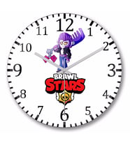 Brawl  Stars  Rockabilly Mortis Duvar Saati Bombeli Gercek Cam