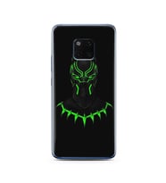 Black Panter Tasarım Süper Şeffaf Silikon Telefon Kılıfı Huawei Mate 20 Pro 