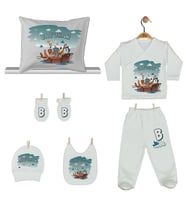 Pia Baby Gl 1947-08 İsme Özel Yastık Zıbın Set