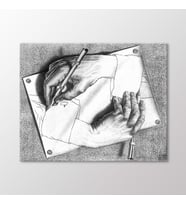 Arty Tablo Drawing Hands Tablo (Karışık)