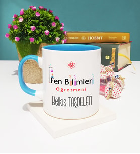 Fen Bilimleri Öğretmeni Kupa Bardak Mavi