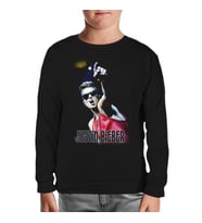 Justin Bieber Siyah Çocuk Sweatshirt