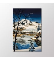Arty Tablo Karlı Dağ Tablo (Karışık)