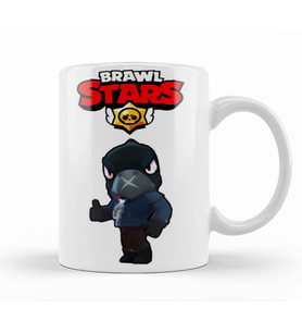 Black  Crow Brawl Stars Kupa Bardak Porselen