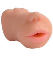 LilituShop 3 Boyutlu Suni Oral & Vajinal Mastürbatör - Mina