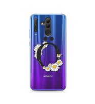 Papatya Harf Tasarım Süper Şeffaf Silikon Telefon Kılıfı Huawei Honor 20 Lite Ö-