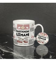 Gastronomi Uzmanı Kupa Bardak ve Anahtarlık Set