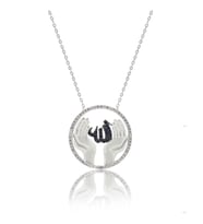 Söğütlü Silver Allaha duacı eller kolyesi