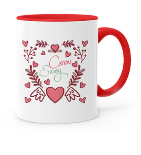 BK Gift Kişiye Özel Sevgililer Günü Temalı Kırmızı Kupa Bardak  35
