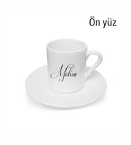 Kişiye Özel ATATÜRK İmzalı Ve İsim Baskılı Türk Kahvesi Fincanı