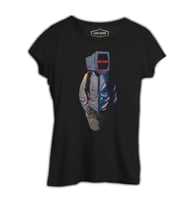 Mr. Robot Siyah Kadın Tshirt
