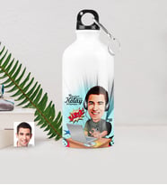 BK Gift Kişiye Özel Bay Gamer Karikatürlü Metal Suluk 500 Ml 1