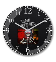 Maiden Real Dead One Duvar Saati Bombeli Gercek Cam