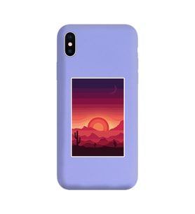 Mor Lansman Kılıf iPhone X