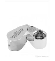 REKOTOOLS-Özel Kutulu Metal Işıklı Lup 40X25