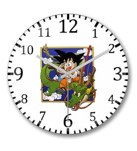 Dragon Ball Duvar Saati Bombeli Gercek Cam
